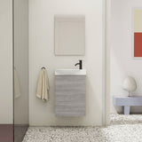 Roca Cloakroom Vanity Unit Sandy Grey Roca Bosco 450mm Wall Mounted Cloakroom Vanity Unit with Basin