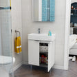 Imex Floor Standing Vanity Unit Matt White Imex Blade Floor Standing  600mm Double Door Vanity Unit with Basin