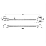 Crosswater Bath Waste Crosswater 3ONE6 Click Clack Bath Waste