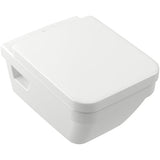 Villeroy & Boch Wall Hung Toilet Villeroy & Boch Architectura Square Wall Hung Rimless DirectFlush Toilet with Soft Close Seat