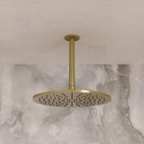 Crosswater Fixed Shower Arm Stainless Brushed Brass Effect Crosswater 3ONE6 Ceiling Shower Arm