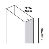 Merlyn Extension Profile Merlyn Series 10 Extension Profile for Quadrant Shower Enclosures