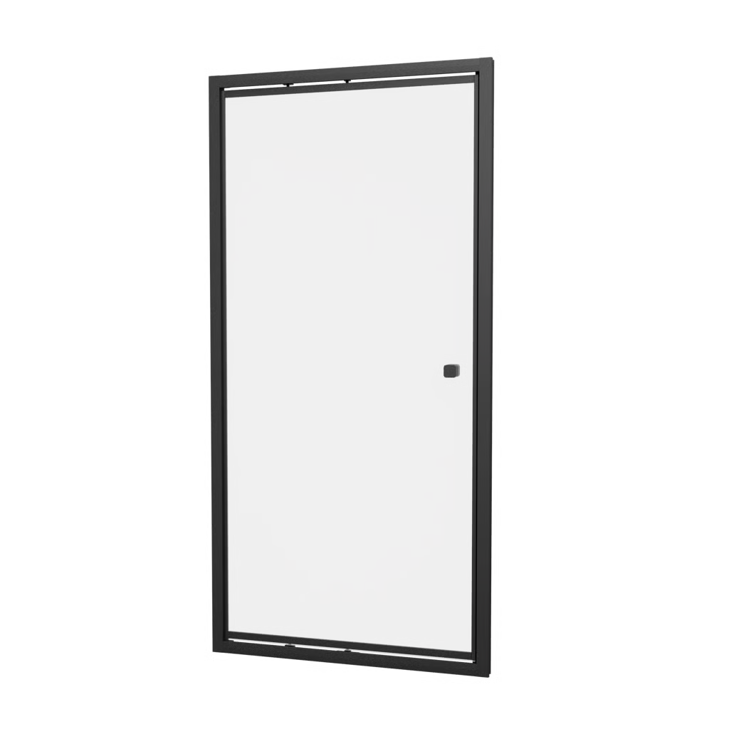 Crosswater In-Fold Shower Door Crosswater Clear 6 Infold Shower Door 800mm in Matt Black