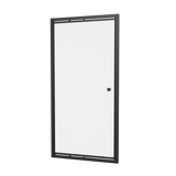 Crosswater In-Fold Shower Door Crosswater Clear 6 Infold Shower Door 800mm in Matt Black