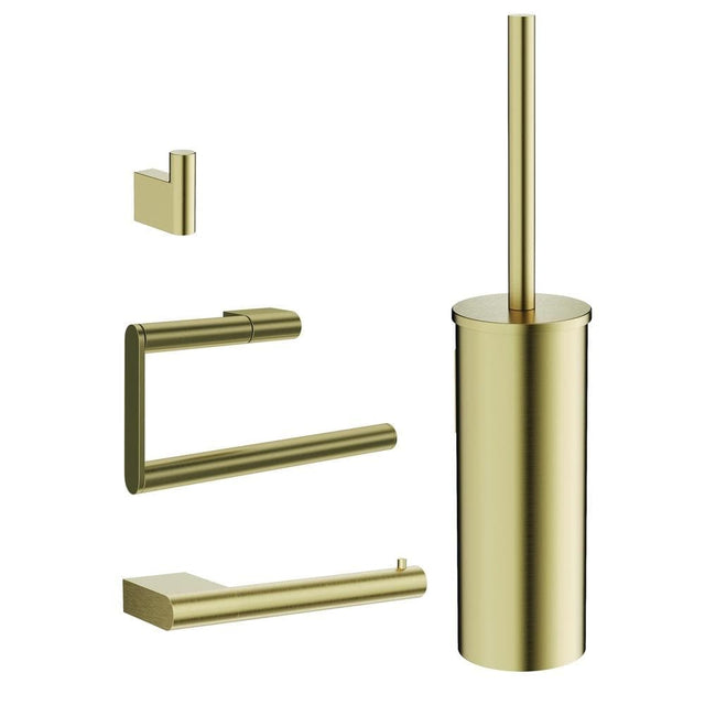 Crosswater Accessory Set Brushed Brass Crosswater MPRO Wall Mounted Accessory Set