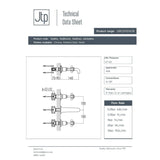 JTP Wall Mounted Basin Tap JTP Grosvenor Cross Wall Mounted 3 Hole Basin Mixer Tap