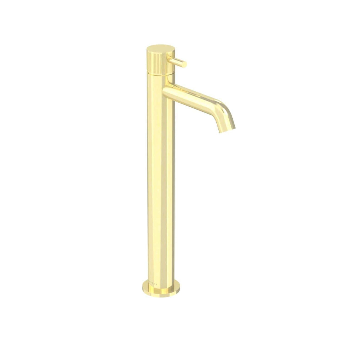 Saneux Tall Basin Tap Brushed Brass / Fluted Saneux Cos Tall Deck Mounted Basin Mixer Tap
