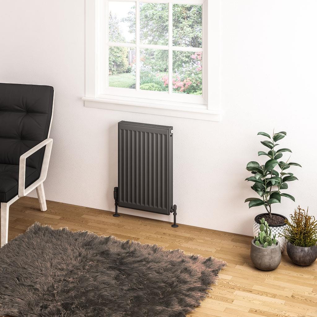 Aquarius Type 11 600 x 400mm Aquarius Type 11 Compact Panel Radiator In Matt Anthracite