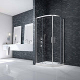 UK Bathroom Store Merlyn Ionic Essence Framed 2 Door Quadrant Shower Enclosure in Chrome