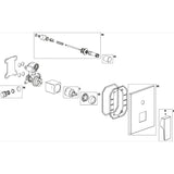 Villeroy & Boch Concealed Shower Valve Villeroy & Boch Architectura Concealed 2-Outlet Single Lever Trim Set