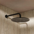 Crosswater Fixed Shower Head Matt Black Crosswater MPRO 300mm Round Fixed Shower Head