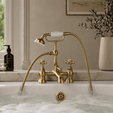 Aquarius Bathrooms Bath Shower Mixer Brushed Brass Aquarius Chic Bath Shower Mixer Tap