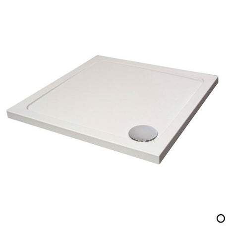 Aquarius Bathrooms Square Shower Tray 1000x1000mm Aquarius Urbano Square 45mm Stone Resin Shower Tray in White