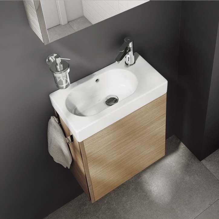 Roca Cloakroom Vanity Unit Roca Mini 450mm Wall Mounted Cloakroom Vanity Unit with Basin