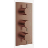 Crosswater Concealed Shower Valve Crosswater MPRO 2 Outlet, 3 Handle Portrait Concealed Thermostatic Shower Valve
