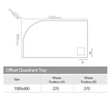 Merlyn Offset Quadrant Shower Tray Merlyn Truestone Offset Quadrant Shower Tray