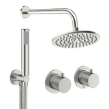 UK Bathroom Store Concealed Shower Set Crosswater Module Shower Set 1 with Fixed Head and Pencil Handset