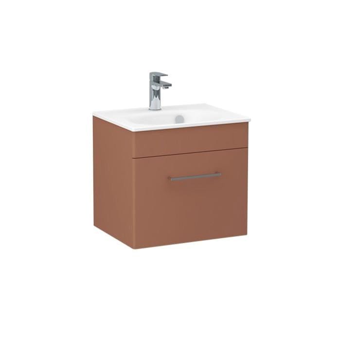 Imex Croma Wall Mounted Single Drawer 500mm Vanity Unit with 1 Tap Hole Basin
