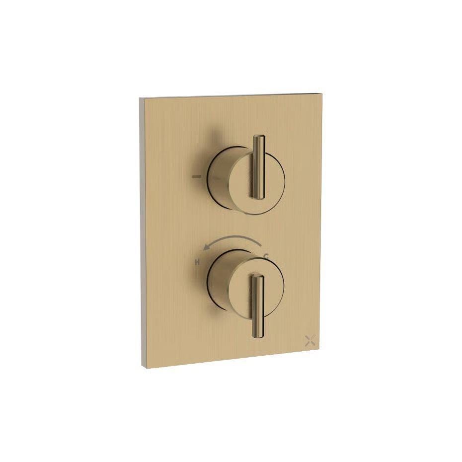 Crosswater Concealed Shower Valve Crosswater 3ONE6 Lever Crossbox 2 Outlet Multi-Flow Trimset