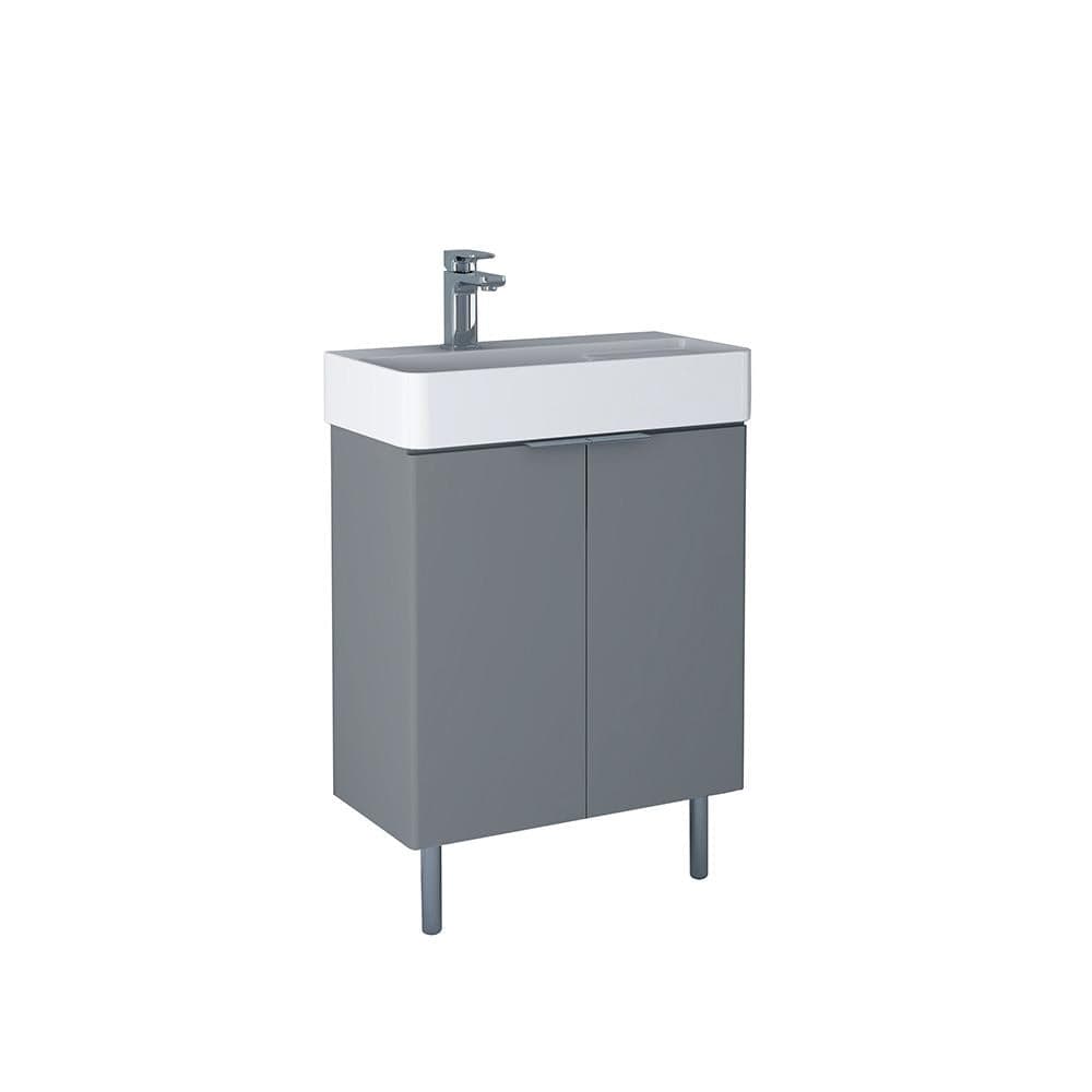 Imex Floor Standing Vanity Unit Imex Blade Floor Standing  600mm Double Door Vanity Unit with Basin