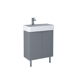 Imex Floor Standing Vanity Unit Imex Blade Floor Standing  600mm Double Door Vanity Unit with Basin