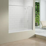 Merlyn Bath Screen Merlyn Curtain Rail with Bath Screen in Recess