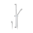 Vado Riser Rail Vado Arrondi Slide Rail Shower Kit with Handset and Wall Outlet in Chrome