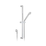 Vado Riser Rail Vado Arrondi Slide Rail Shower Kit with Handset and Wall Outlet in Chrome