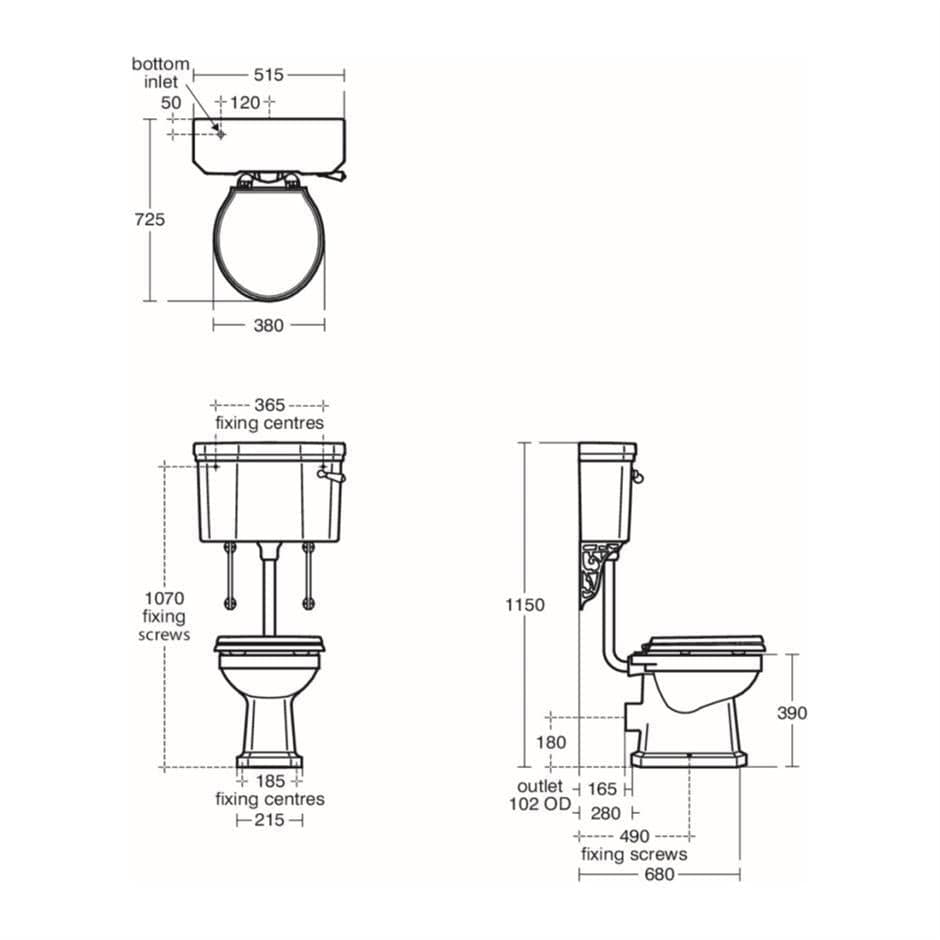 ideal Standard Low Level Toilet Ideal Standard Waverley Low Level Traditional Toilet with Seat