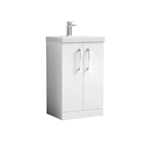 Aquarius Brisbane 500mm 2 Door Floor Standing Vanity Unit with 1 Tap Hole Mid Edge Basin