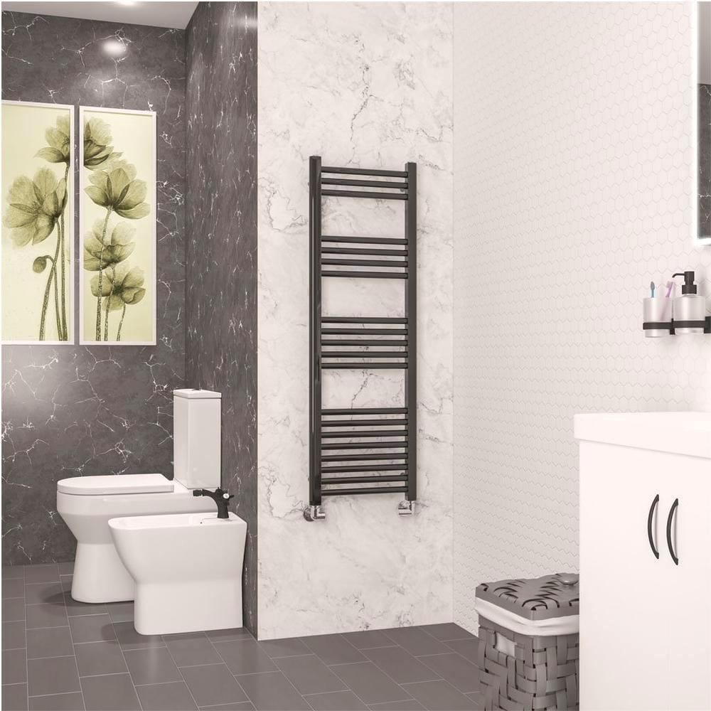 Eastbrook Wendover Straight Heated Towel Rail in Black Gold