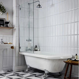 Heritage Roll Top and Slipper Freestanding Bath Left Hand Heritage Tilbury Corner Freestanding Acrylic Singled Ended Bath with Chrome Feet