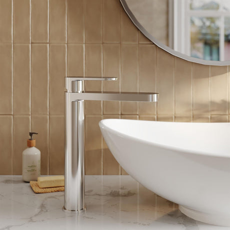 Aquarius Bathrooms Tall Basin Tap Chrome Aquarius Deco Tall Mono Basin Mixer