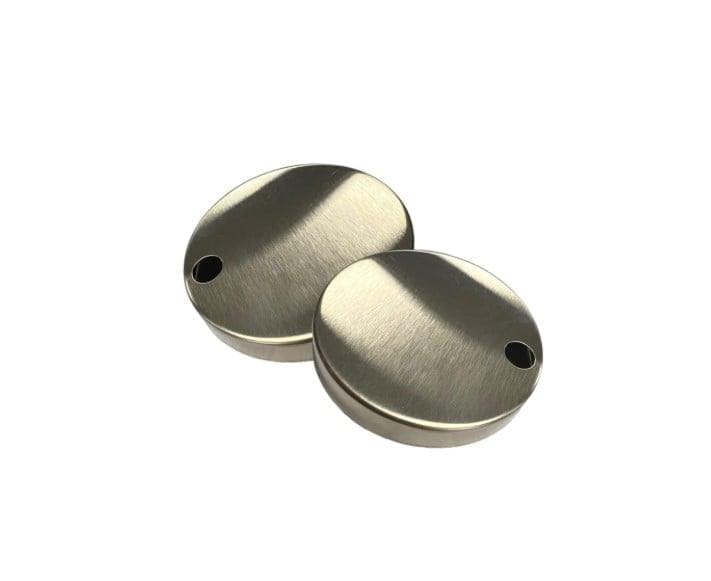 Kartell Aquarius K-Series Toilet Seat Hinge Cover Caps in Brushed Brass