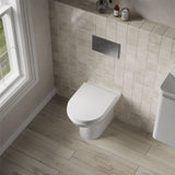 Aquarius Bathrooms Back To Wall Toilet Aquarius Essence Back to Wall Toilet with Soft Close Quick Release Seat