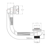 Imex Bath Waste Imex Standard Bath Pop Up Bath Waste