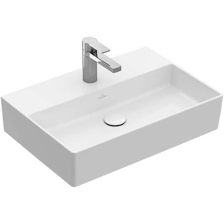 Villeroy & Boch Wall Hung Basin Villeroy & Boch Memento Wall Hung Basin with Overflow - 600mm Wide - 1 Tap Hole - White Alpin