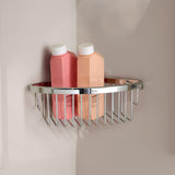 Miller Basket Chrome Miller Signature Corner Wire Shower Basket
