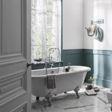 Burlington Roll Top and Slipper Freestanding Bath Burlington Windsor Double Ended Traditional Freestanding Roll Top Bath with Chrome Feet  - 1500 x 750mm