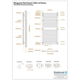 Eastbrook Flat Panel Radiator Eastbrook Wingrave Flat Panel Radiator In Matt Black