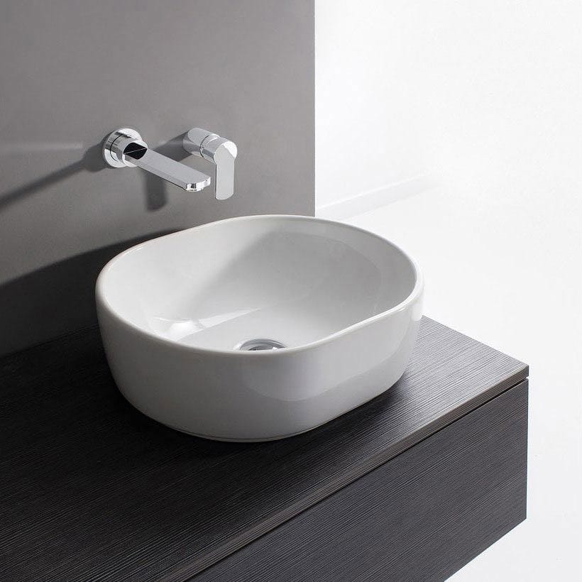 Crosswater Countertop Basin Crosswater Pearl 450mm Oval Countertop Basin
