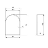 Burlington Standard Mirror Burlington Traditional Framed Arch Mirror