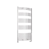 Eastbrook Ladder Rail Eastbrook Wendover Curved Vertical Heated Towel Rail in Chrome