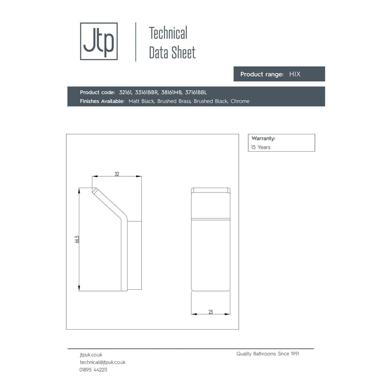 JTP Robe Hook JTP HIX Robe Hook