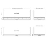 Aquarius Bathrooms Bath Panel Aquarius Halite Waterproof Front Bath Panel in White Gloss