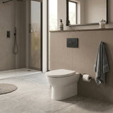 Aquarius Bathrooms Back To Wall Toilet Aquarius Urbano Rimless Back to Wall Toilet Pack with Cistern, Flush Plate, Soft Closing Seat and Hinge Covers