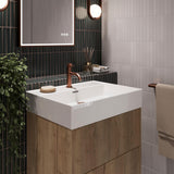 Crosswater Wall Mounted Vanity Unit Crosswater Avenue Vanity Unit with Basin - 600mm - Two Drawer - Wall Mounted