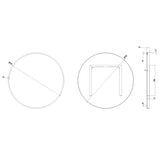 Crosswater Standard Mirror Crosswater Infinity Round Framed Mirror