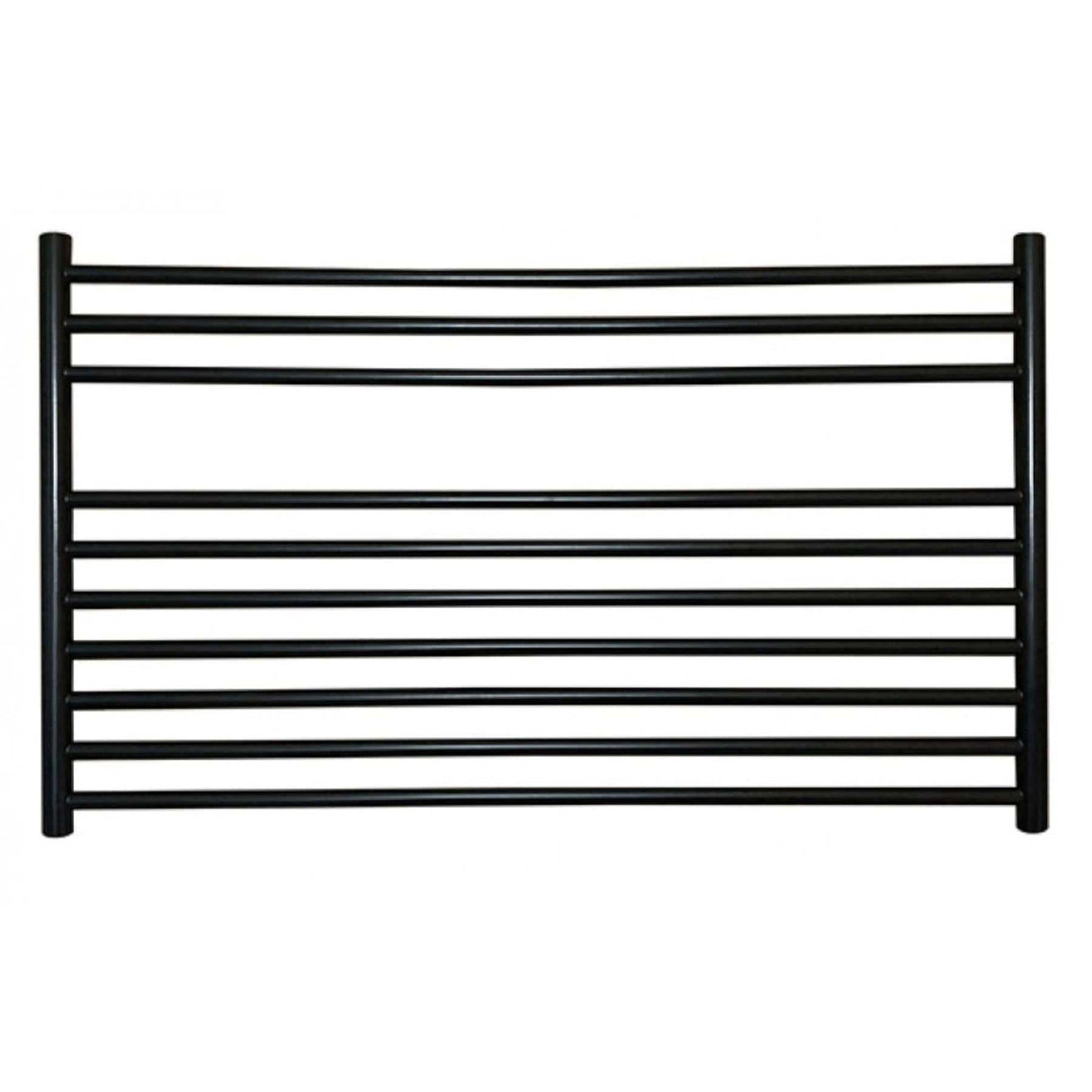 JIS Ladder Rail 600 x 1000mm / Black / Electric Only JIS Sussex Newick Horizontal Stainless Steel Heated Towel Rail
