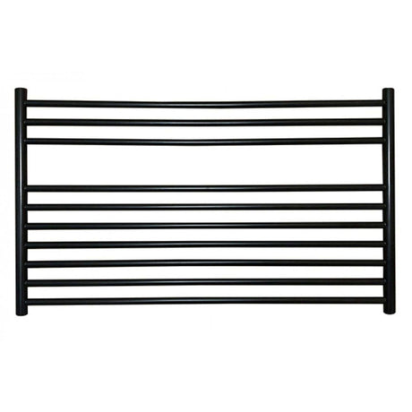 JIS Ladder Rail 600 x 1000mm / Black / Electric Only JIS Sussex Newick Horizontal Stainless Steel Heated Towel Rail